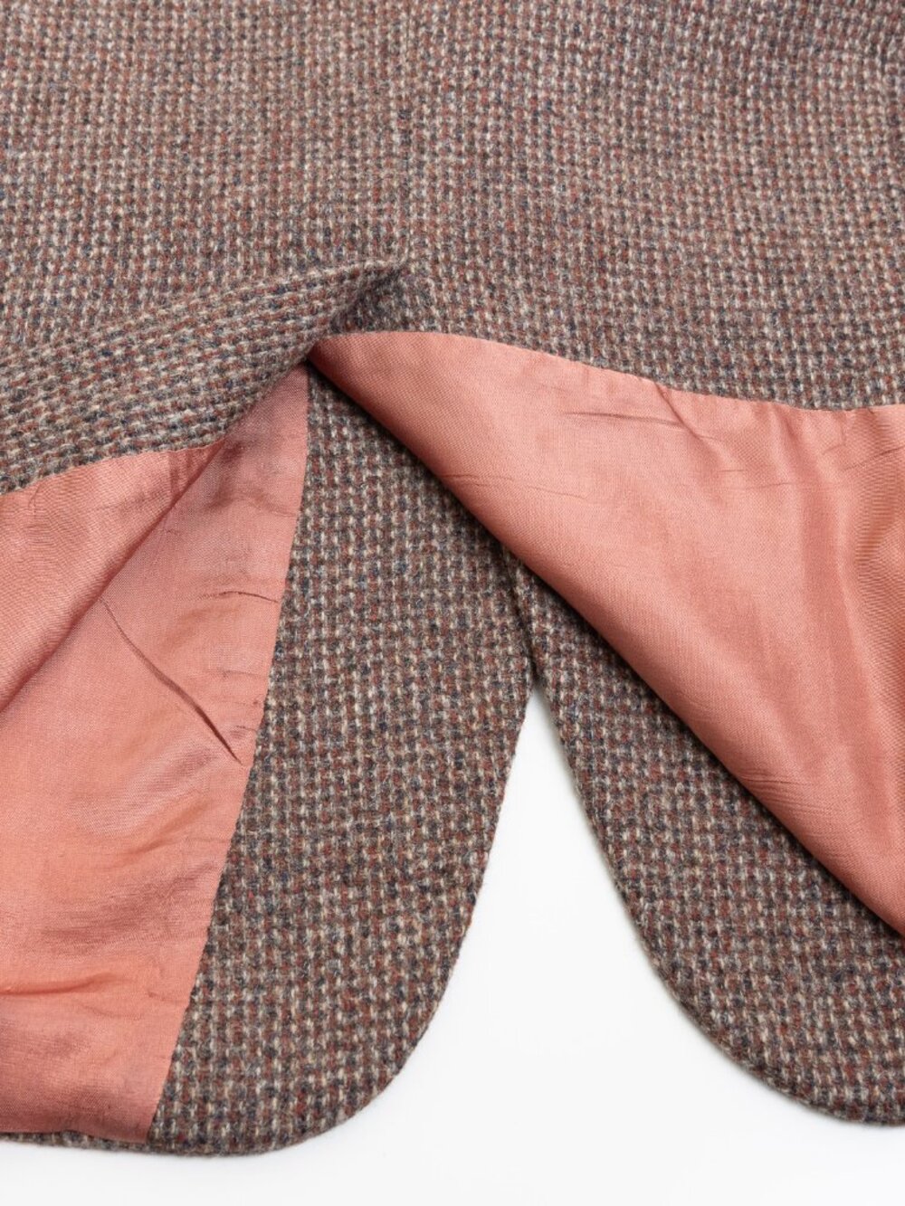 Vintage Harris Tweed Brown Wool Blazer Sport Coat 40R Handwoven Scotland 1970s - Picture 10 of 16